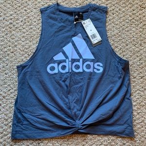 Size medium Adidas knotted tank top